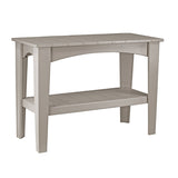 This is the Weatherwood colored Island Buffet Table on a white background.