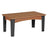 This is the Antique Mahogany and Black colored coffee table on a white background.
