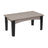 This is the Weatherwood and Black colored coffee table on a white background.