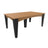This is the Cedar and Black colored rectangular dining table on a white background.