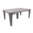 This is the Dove Gray and Slate colored rectangular dining table on a white background.