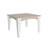 This is the Birch and White colored square dining table on a white background.