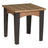 This is the Antique Mahogany and Black colored end table on a white background.