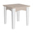 This is the Birch and White colored end table on a white background.