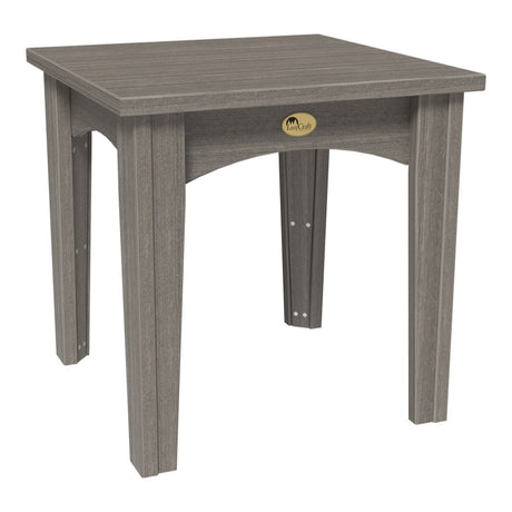 This is the Coastal Gray colored end table on a white background.