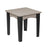 This is the Weatherwood and Black colored end table on a white background.