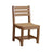 This is the Antique Mahogany colored Island Side Chair from a white background.