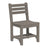 This is the Coastal Gray colored Island Side Chair from a white background.