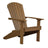 This is the Antique Mahogany colored Lakeside Adirondack Chair on a white background.