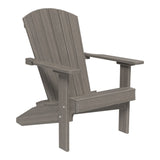 This is the Coastal Gray colored Lakeside Adirondack Chair on a white background.