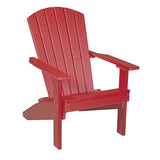 This is the Red colored Lakeside Adirondack Chair on a white background.
