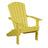 This is the Yellow colored Lakeside Adirondack Chair on a white background.