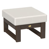 This is the Ottoman with Brazilian Walnut frames and a Canvas colored cushion.