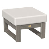 This is the Ottoman with Coastal Gray frames and a Canvas colored cushion.