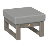 This is the Ottoman with Coastal Gray frames and a Spectrum Dove colored cushion.