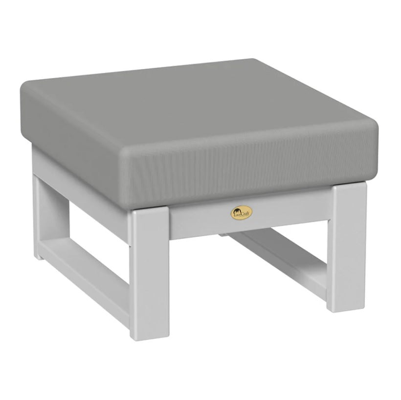 This is the Ottoman with Dove Gray frames and a Spectrum Dove colored cushion.