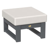 This is the Ottoman with Slate frames and a Canvas colored cushion.