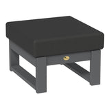 This is the Ottoman with Slate frames and a Spectrum Carbon colored cushion.