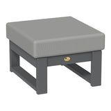This is the Ottoman with Slate frames and a Spectrum Dove colored cushion.