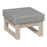 This is the Ottoman with Weatherwood frames and a Spectrum Dove colored cushion.