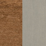This image shows two color swatches: one for the frame and one for the cushions. The frames are antique mahogany and the cushions are spectrum dove.