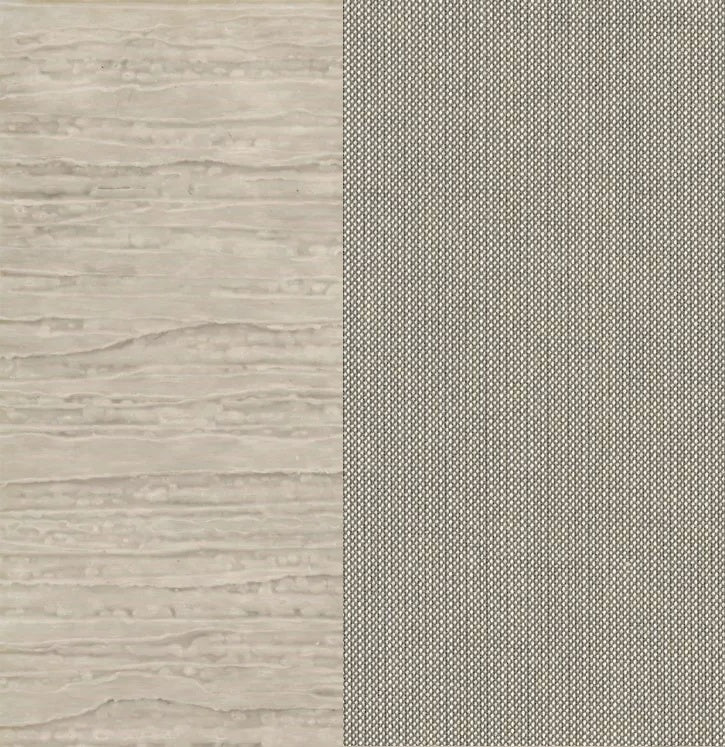This image shows two color swatches: one for the frame and one for the cushions. The frames are birch and the cushions are spectrum dove.