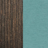 This image shows two color swatches: one for the frame and one for the cushions. The frames are Brazilian walnut and the cushions are cast breeze.