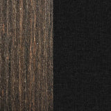 This image shows two color swatches: one for the frame and one for the cushions. The frames are Brazilian walnut and the cushions are spectrum carbon.