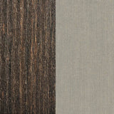 This image shows two color swatches: one for the frame and one for the cushions. The frames are Brazilian walnut and the cushions are spectrum dove.