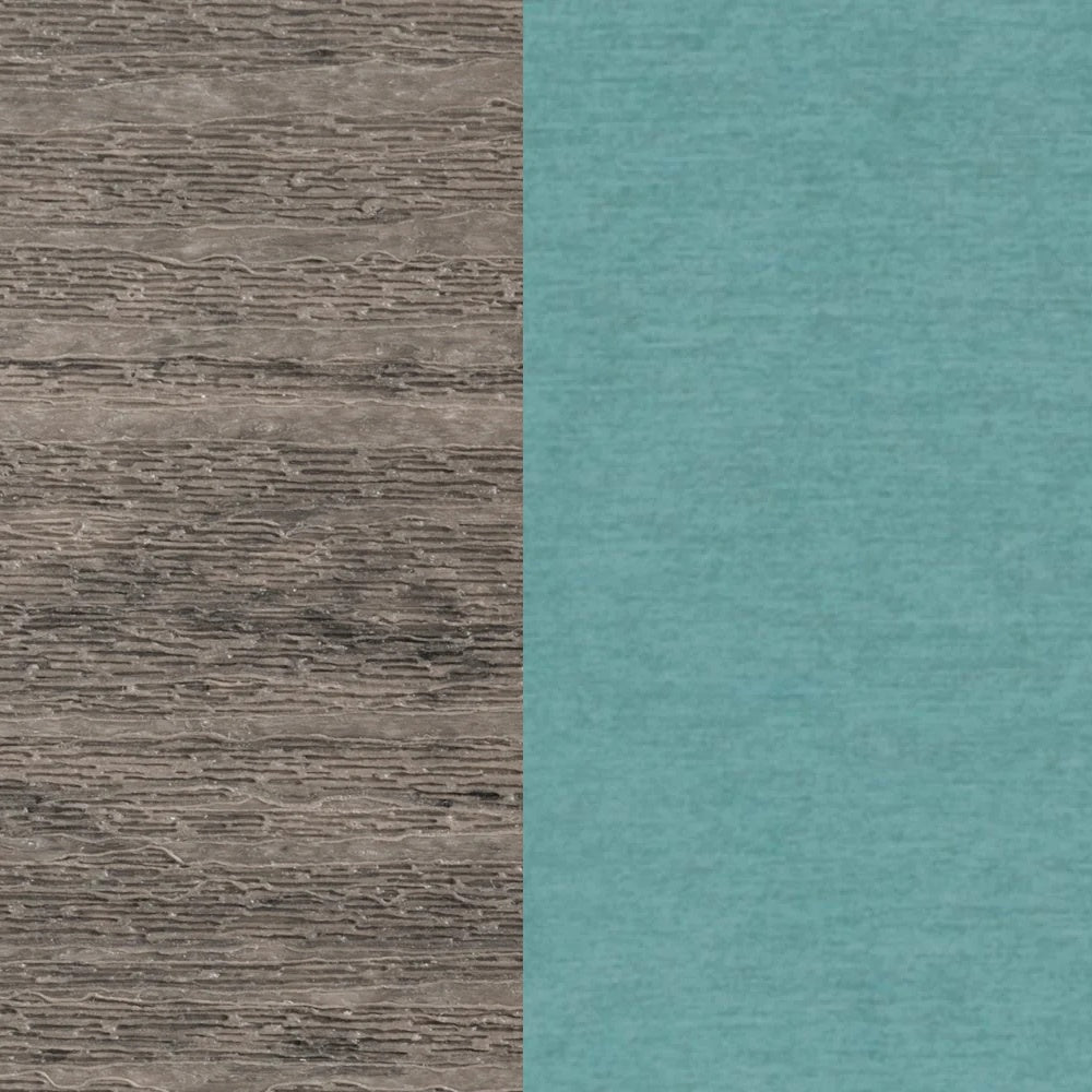 This image shows two color swatches: one for the frame and one for the cushions. The frames are coastal gray and the cushions are cast breeze.