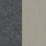 This image shows two color swatches: one for the frame and one for the cushions. The frames are slate and the cushions are spectrum dove.