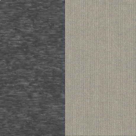This image shows two color swatches: one for the frame and one for the cushions. The frames are slate and the cushions are spectrum dove.