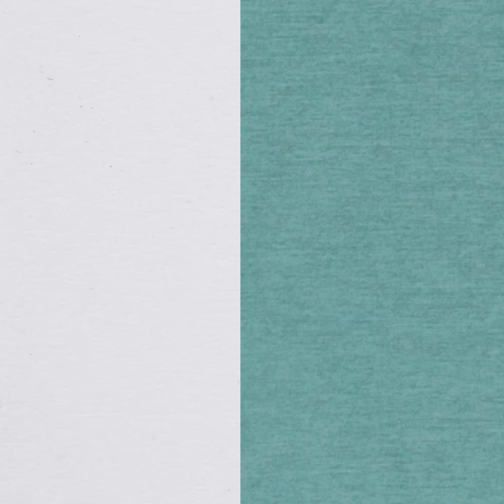 This image shows two color swatches: one for the frame and one for the cushions. The frames are white and the cushions are cast breeze.