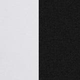 This image shows two color swatches: one for the frame and one for the cushions. The frames are white and the cushions are spectrum carbon.