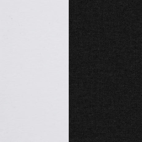 This image shows two color swatches: one for the frame and one for the cushions. The frames are white and the cushions are spectrum carbon.