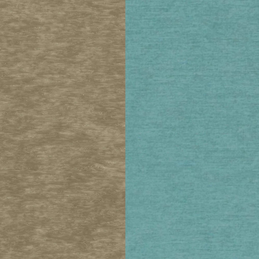 This image shows two color swatches: one for the frame and one for the cushions. The frames are weatherwood and the cushions are cast breeze.
