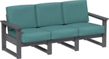 This image shows the deep seating sofa on a white background. The frames are slate and the cushions are cast breeze.