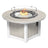 This is the Birch and White colored round fire pit table on a white background.