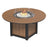 This is the Antique Mahogany and Black colored fire pit table on a white background.