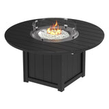 This is the Black colored fire pit table on a white background.
