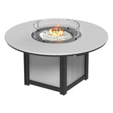 This is the Dove Gray and Black colored fire pit table on a white background.