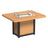 This is the Cedar and Black colored fire pit table on a white background.