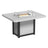 This is the Dove Gray and Black colored fire pit table on a white background.