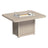 This is the Weatherwood colored fire pit table on a white background.
