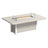 This is the Birch and White colored fire pit table on a white background.