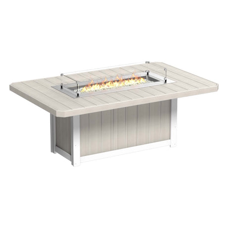 This is the Birch and White colored fire pit table on a white background.