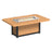This is the Cedar and Black colored fire pit table on a white background.