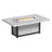 This is the Dove Gray and Black colored fire pit table on a white background.