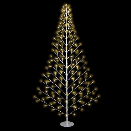 This image shows the 6 ft. birch wall tree on a black background.