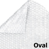 Clear Oval 12 mil Commercial Grade Above Ground Pool Solar Cover